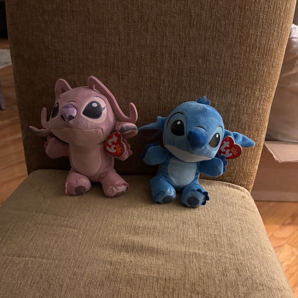 Ty Beanie Babies- Lilo and Angel Stitch